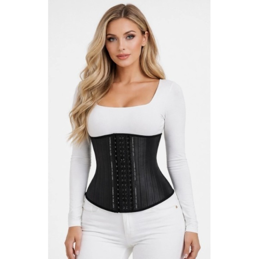 Luxx Curves Black 11.5 Inch Waist‎ Trainer 3XL Hook and Eye Compression Corset